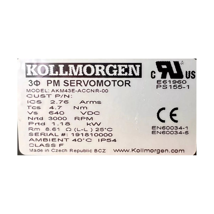 Kollmorgen AKM43E - ACCNR - 00 - DDPARTS SOLUTION