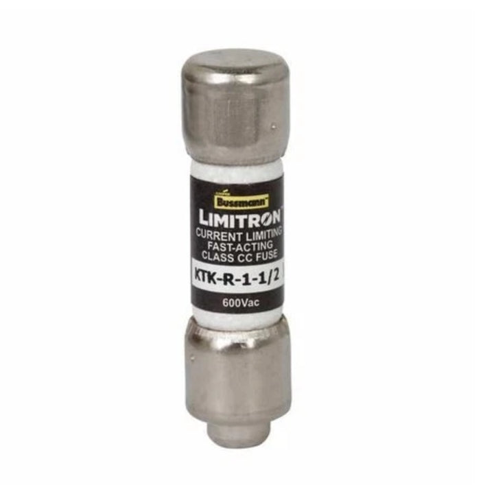 Eaton Bussmann KTK-R-1-1/2 Class CC fast-acting fuse, 1.5 A, 600 V