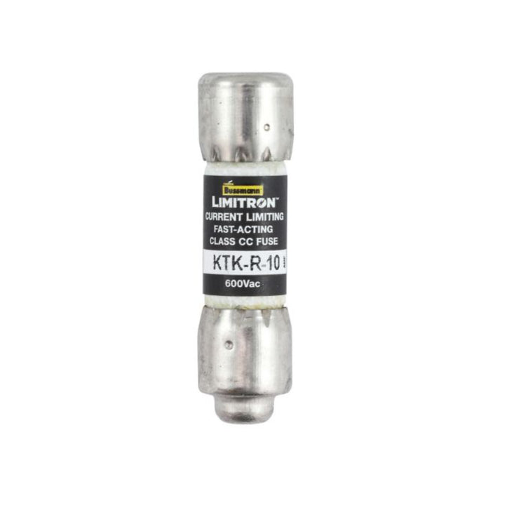 Bussmann KTK-R-10 Class CC fuse, 10 A, 600 V, fast-acting, current-limiting