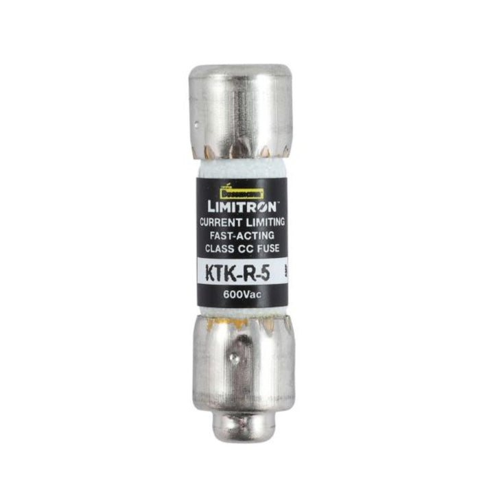Bussmann KTK-R-5 Class CC fuse, 5 A, 600 V, fast-acting current-limiting