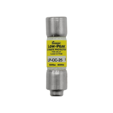 Bussmann LP-CC-25 Class CC fuse, 25 A, 600 V, time-delay, current-limiting