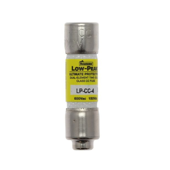 Bussmann LP-CC-4 Class CC fuse, 4 A, 600 V, dual element, time-delay