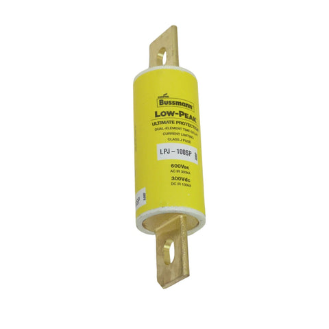 Bussmann LPJ-100SP Class J fuse, 100 A, 600 V AC, dual element, time-delay