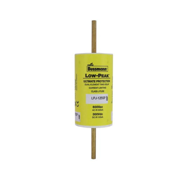 Bussmann LPJ-125SP Class J fuse, 125 A, 600 V AC, time-delay, dual element