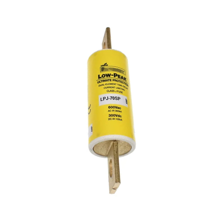 Bussmann LPJ-70SP Class J fuse, 70 A, 600 V AC, dual element, time-delay