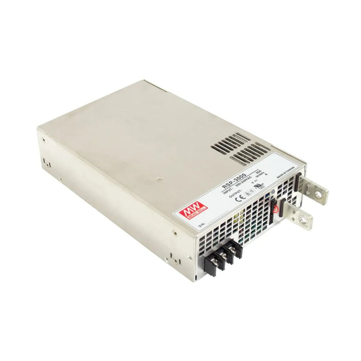 Mean Well RSP-3000-48 power supply, 3000 W, 48 V DC, 62.5 A, high efficiency for industrial and automation systems.