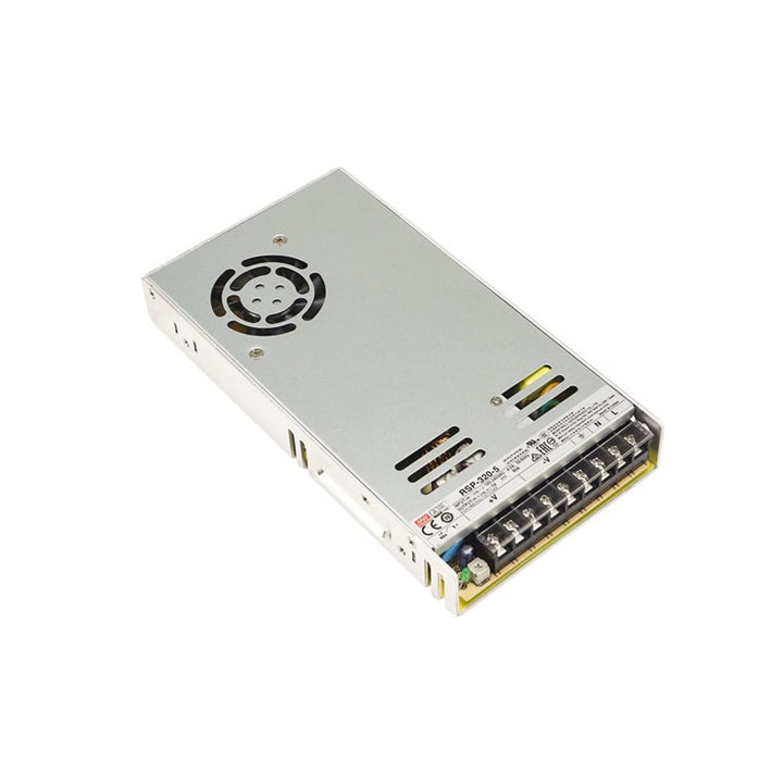Mean Well RSP-320-5 enclosed power supply, 320 W, 5 V DC, 60 A, reliable and efficient for industrial automation.