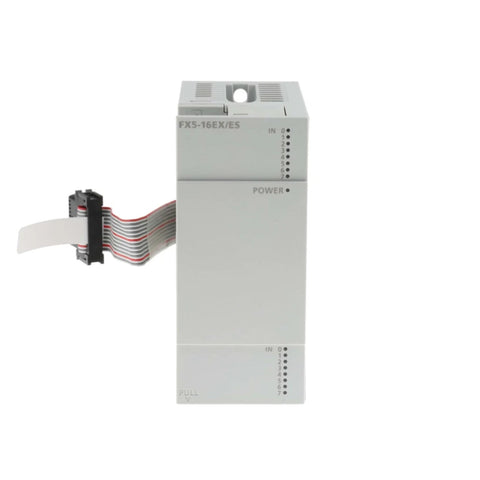Mitsubishi FX5-16EX/ES digital input module, 16-point, 24V DC, sink/source, for FX5U/FX5UC PLCs.