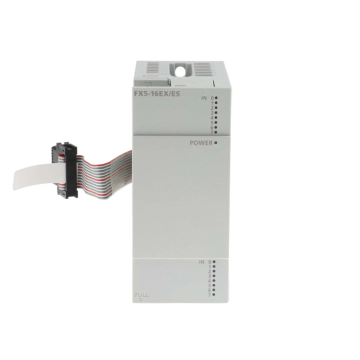 Mitsubishi FX5-16EX/ES digital input module, 16-point, 24V DC, sink/source, for FX5U/FX5UC PLCs.