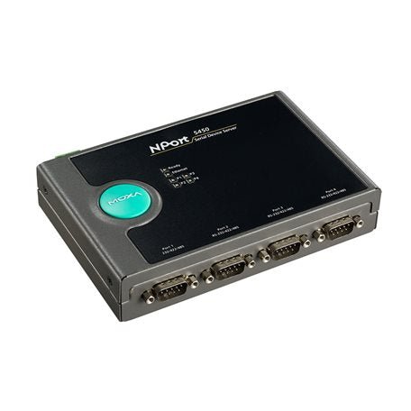 Moxa 5450I-T Serial Device Server for reliable industrial communication and long-term operation.
