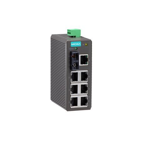 Moxa EDS-208-M-SC Industrial Ethernet Switch for efficient network support.