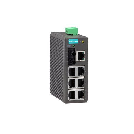 Moxa EDS-208-M-ST Industrial Ethernet Switch for seamless networking in harsh environments.