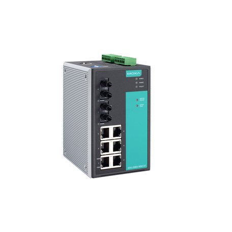 Moxa EDS-508A-MM-ST-T Industrial Ethernet Switch, compact and reliable for industrial networking