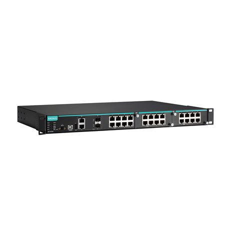 Moxa IKS-6726A-2GTxSFP-HV-T Industrial Ethernet Switch, providing robust performance and reliability.