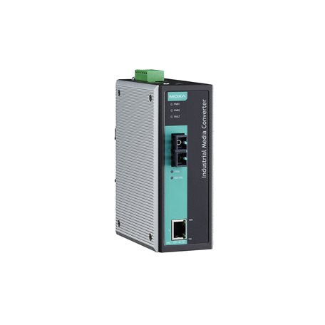 Moxa IMC-101-M-SC-T Industrial Media Converter, compact and reliable for Ethernet conversion