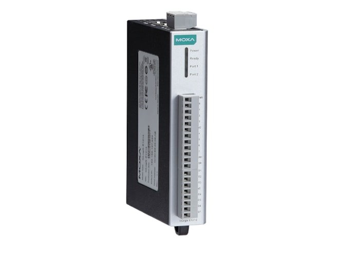 Moxa IOLOGIK E1262 Remote I/O Module, ideal for industrial communication.
