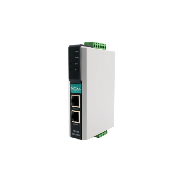 Moxa MB3170I-T Industrial Modbus Gateway with robust design and reliable industrial communication.