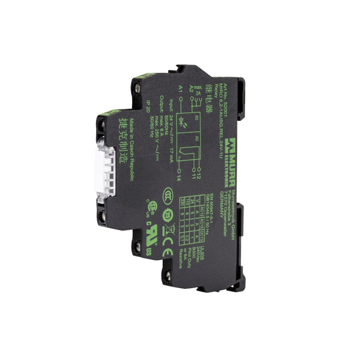 Murrelektronik 52001 M8 3-pin straight female cordset with 2m cable and IP67 protection.