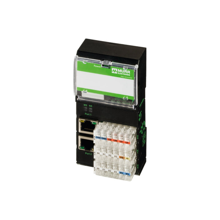 Murrelektronik 56005 M8 4-pin angled male connector with screw terminals and IP67 protection.