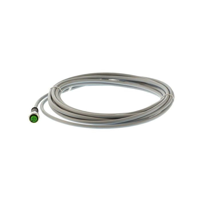 Murrelektronik 7000-12221-2240500 M12 female angled cordset, 4-pole, PUR cable, IP67 rated for automation systems.