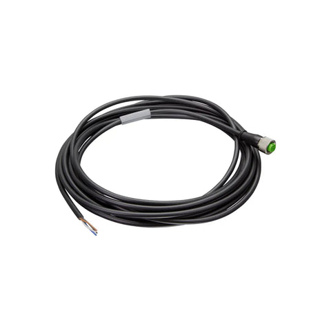 Murrelektronik 7000-12221-6140500 M12 4-pin angled sensor cable, 5m PUR, IP67-rated for industrial automation.