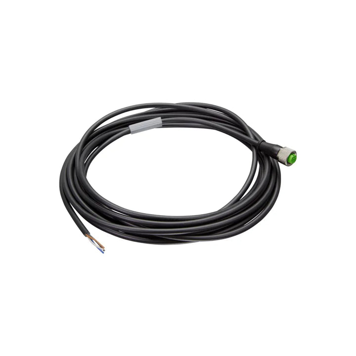 Murrelektronik 7000-12221-6140500 M12 4-pin angled sensor cable, 5m PUR, IP67-rated for industrial automation.