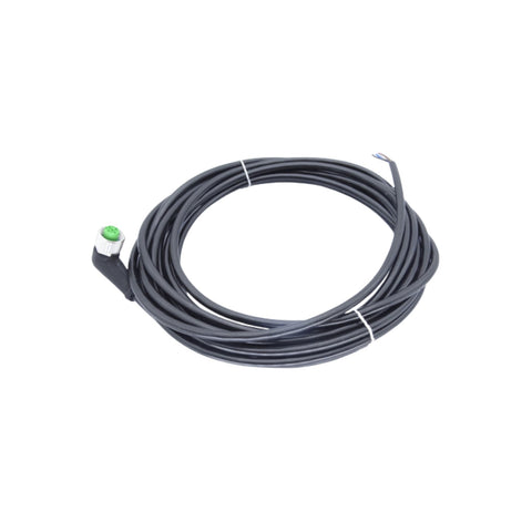 Murrelektronik 7000-12341-2140500 M12 4-pin male right-angle cordset with 5m PUR cable, IP67-rated.