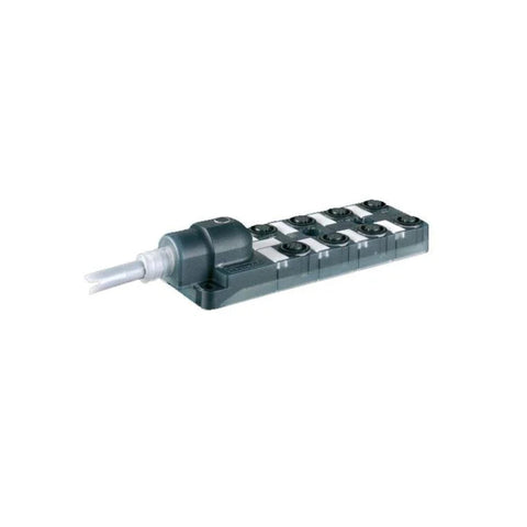 Murrelektronik 8000-88510-3980500 M8 5-pin angled female connector, shielded, IP67-rated for industrial automation.