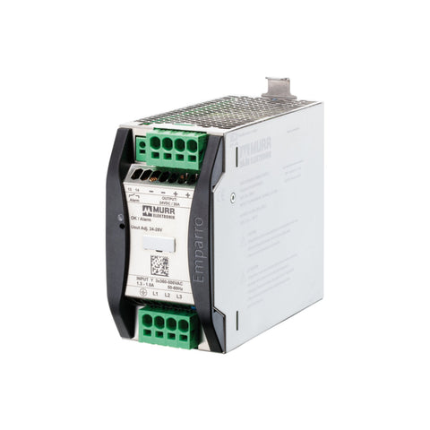 Murrelektronik 85692 Emparro 24V DC 5A single-phase power supply, high-efficiency DIN-rail design.