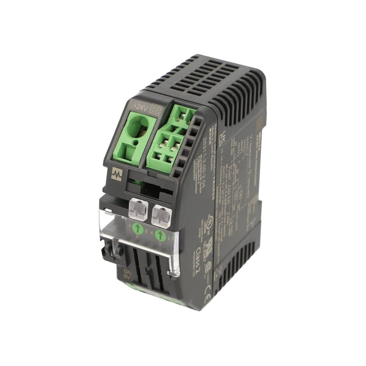 Murrelektronik 9000-41042-0100400 I/O module, 8 digital inputs and 8 outputs, 24V DC for automation systems.