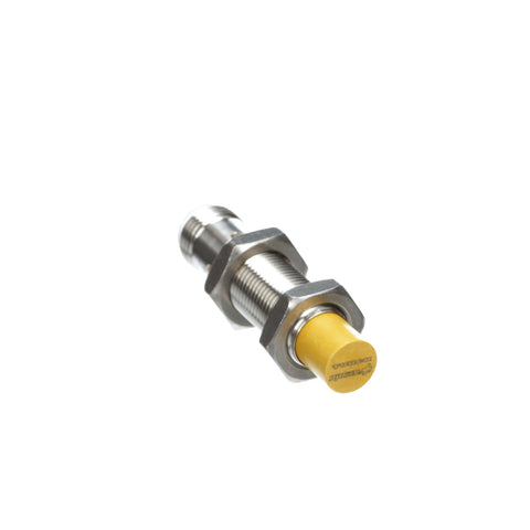 Turck NI10U-EM12-AP6X-H1141 M12 extended inductive sensor, 10 mm range, Factor 1, PNP NO output.