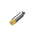 Turck NI12U-G18-ADZ30X2-B3331 M18 inductive sensor, 12 mm range, Factor 1, with analog output.
