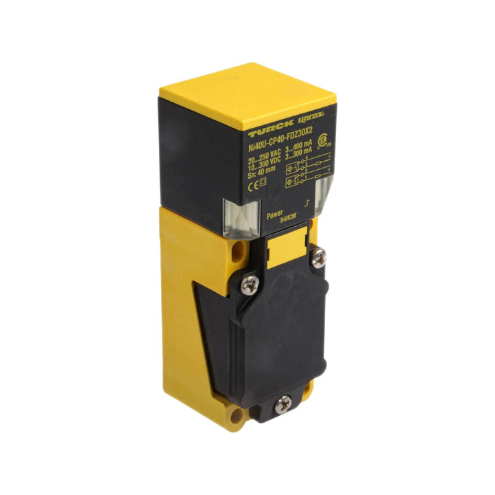 Turck NI40U-CP40-FDZ30X2 rectangular inductive sensor, 40 mm range, Factor 1.