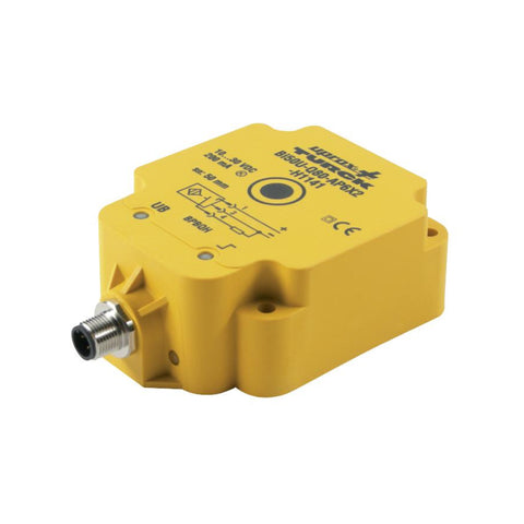Turck NI75U-Q80-AP6X2-H1141 Q80 Factor 1 inductive sensor with 75 mm range and PNP output.
