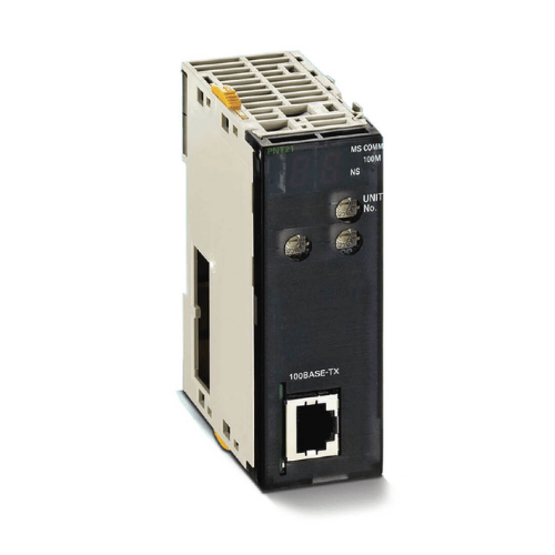 Omron CJ1W-PNT21 PROFINET IO Controller Unit for CJ-Series PLCs, enabling high-speed communication with PROFINET IO devices.