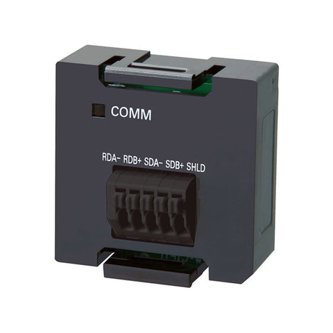 Omron NX1W-CIF11 RS-422A/485 communication board for NX1P2 CPUs, enabling serial device connectivity in compact control systems.