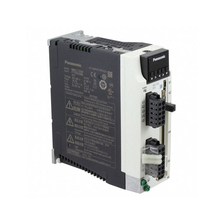 Panasonic MBDLT25SF servo driver, 400 W, 200V AC, MINAS A6 series. Compact, high-speed motion control for automation systems.