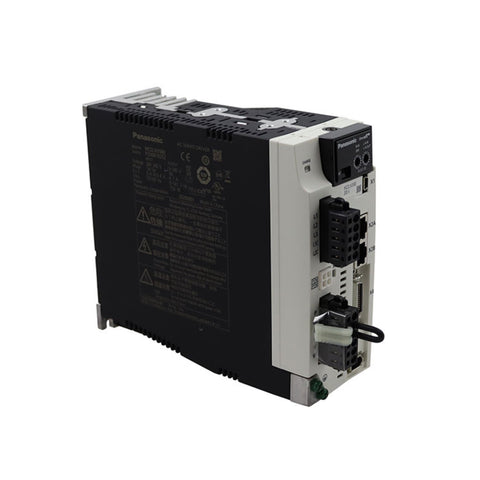 Panasonic MCDLN35BE 1 kW servo driver with EtherCAT. MINAS A6 compact drive for robotics, packaging, and precision motion control.