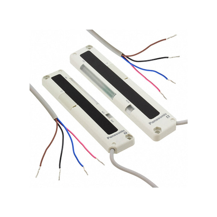 Panasonic NA1-5-PN ultra-slim area sensor with 100 mm sensing height, 5 beams, PNP output, and 3 m detection range for part picking systems.