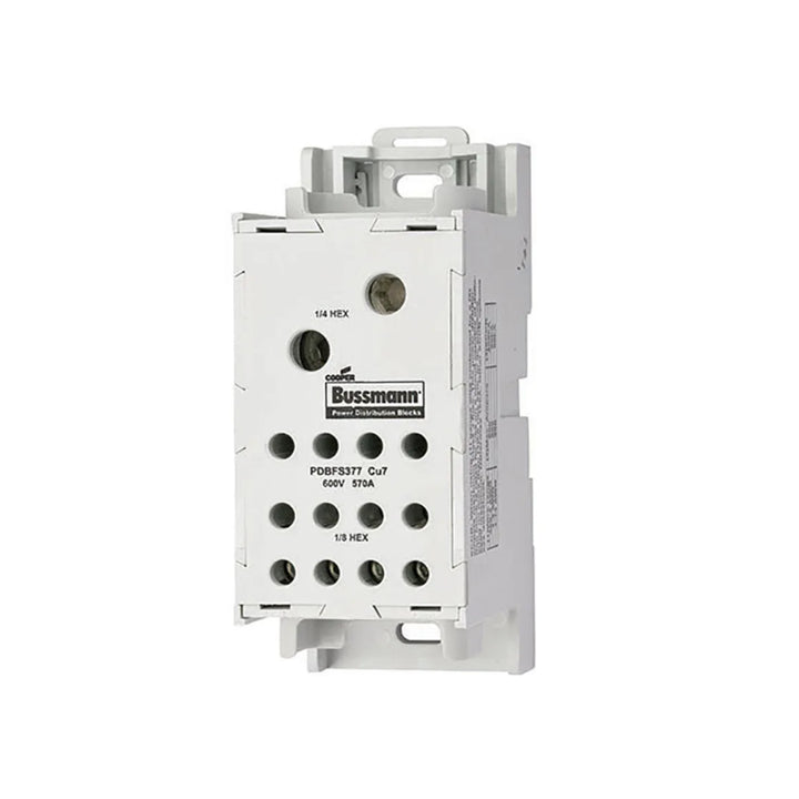 Bussmann PDBFS377 power distribution block, 570 A, 600 V, IP20 finger-safe