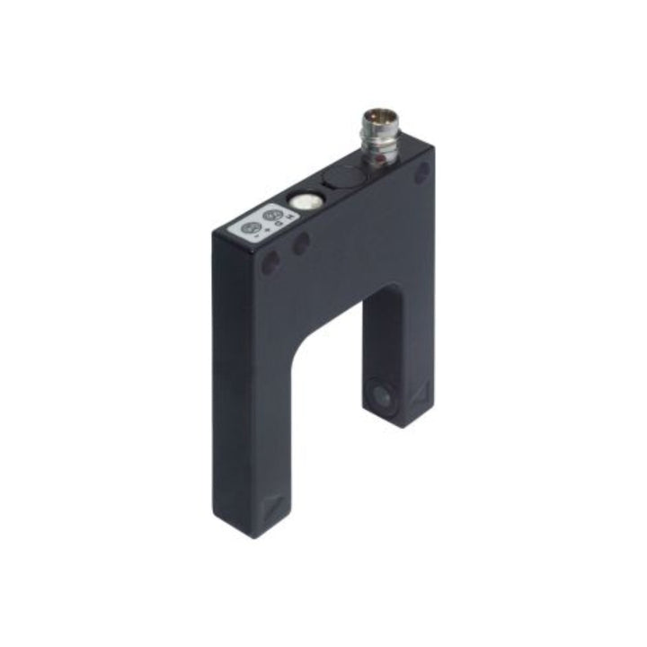 Pepperl+Fuchs GL30-RT/32/40a/98a photoelectric slot sensor, 30mm slot width, PNP output, visible red light, IP67 rated.