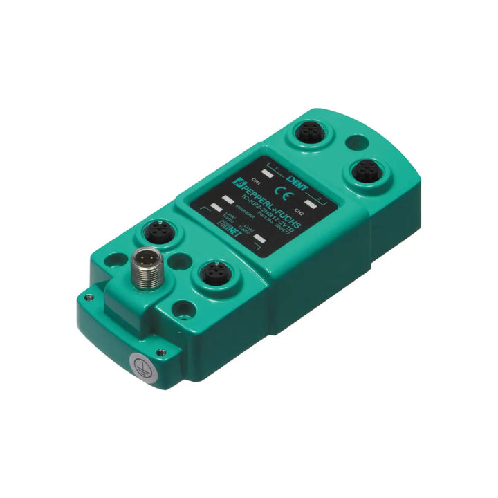 Pepperl+Fuchs IC-KP2-2HB17-2V1D read head for inductive positioning systems, IP67-rated, dual M12 connectors, part no. 70103325