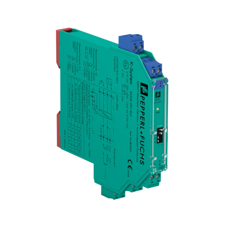 Pepperl+Fuchs KCD2-STC-Ex1 (316910) SMART transmitter power supply, SIL 2, 1-channel, 24V DC, with HART support and 12.5 mm housing.