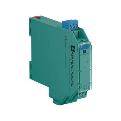 Pepperl+Fuchs KFD2-STC5-Ex1.20 SMART transmitter power supply, 1-channel, 4–20 mA, HART-compatible, SIL 2, DIN rail mount.