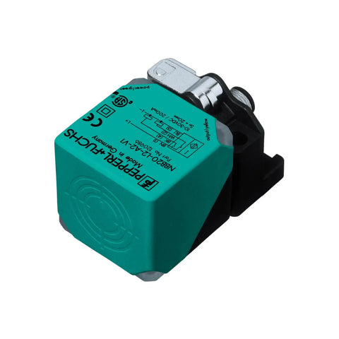 Pepperl+Fuchs NBN40-L2-E2-V1 inductive proximity sensor, 40 mm range, PNP output, IP69K, M12 connector for industrial automation.
