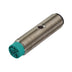 Pepperl+Fuchs NJ4-12GM40-E2-V1 inductive sensor with 4mm range, PNP NO output, stainless steel housing, and M12 connector for industrial automation.