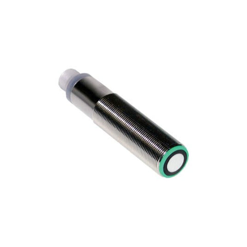 Pepperl+Fuchs UB1000-18GM75-U-V15 ultrasonic sensor, 1000 mm analog output, M18 housing, IP67-rated.