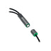 Pepperl+Fuchs UDC-18GM-400-3E1 M18 ultrasonic double sheet sensor with 20–60 mm range, triple NPN outputs, and IP67-rated nickel-plated brass housing.