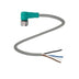 Pepperl+Fuchs V1-W-10M-PUR M12 angled female cordset with 10m PUR cable, 4-pin configuration, and IP68/IP69 rating for industrial automation.
