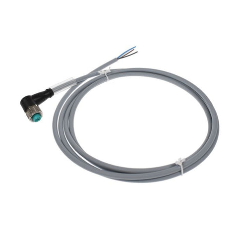 Pepperl+Fuchs V1-W-2M-PUR M12 angled 4-pin female cordset with 2m halogen-free PUR cable, IP68/IP69 rated, for industrial automation connections.